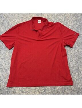 Craft Men’s XXXL Red Short Sleeve Performance Polo Shirt 100% Polyester Golf